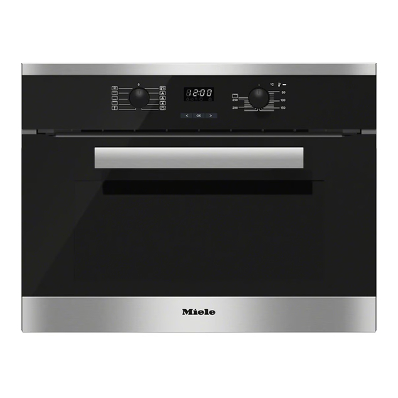 Miele H2601B Quick Start Manual