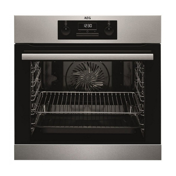 AEG BEB331010M Built-in Electric Oven Manuals