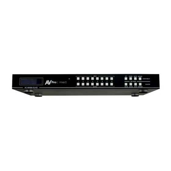 AV Proconnect AC-MX88-SUHD User Manual