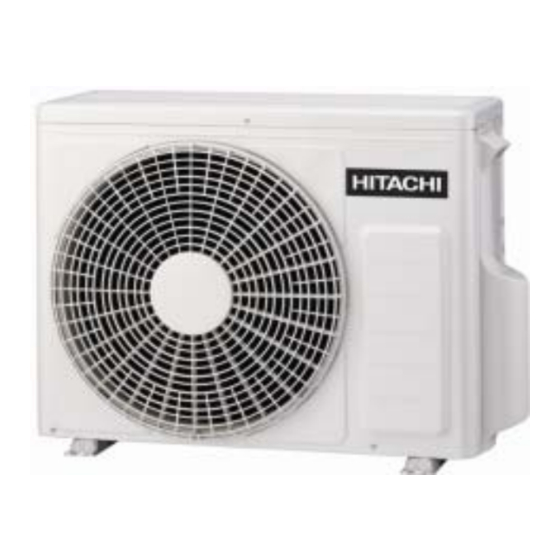 Hitachi RAC-18WPB Air Conditioner Manuals