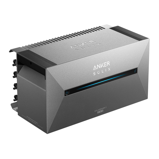 Anker SOLIX Solarbank 2 E1600 Pro Manual