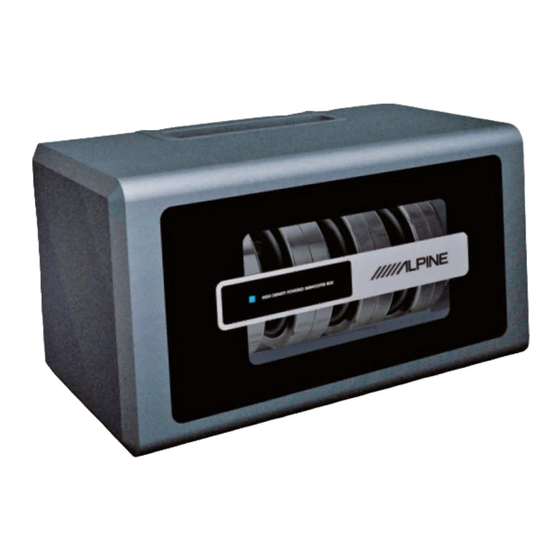 Alpine PLV-7 Owner's Manual