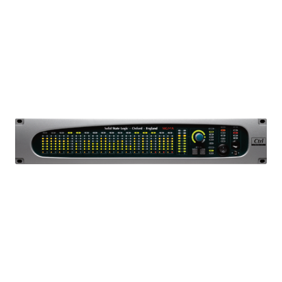 Solid State Logic Sigma Installation Manual