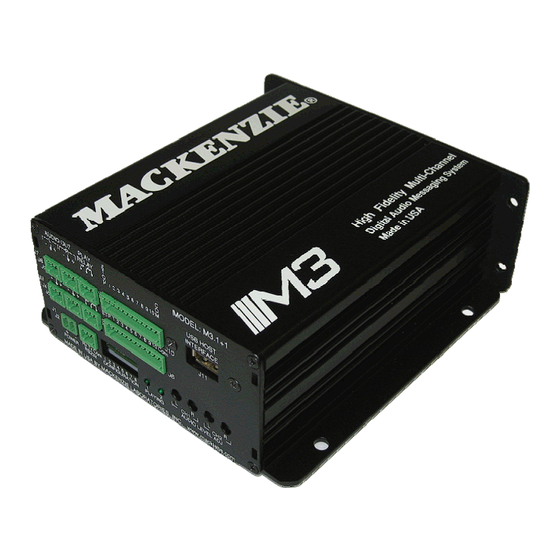 Mackenzie M3 User Manual