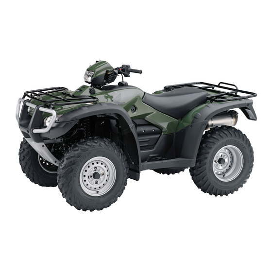 Honda 2009 TRX500FPM Owner's Manual