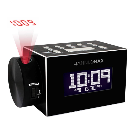HANNLOMAX HX-136CR Alarm Clock Radio, PLL FM Radio, Dual Alarm. 0.9