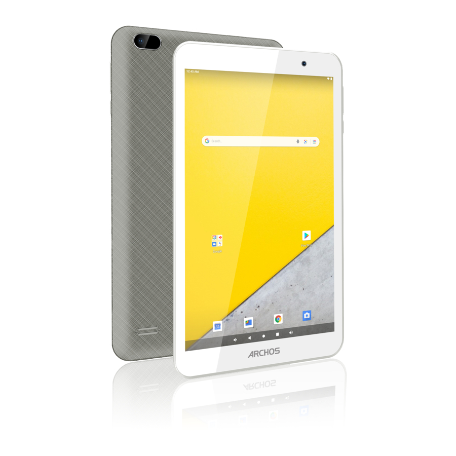 Archos T80 WiFi Quick Start Manual