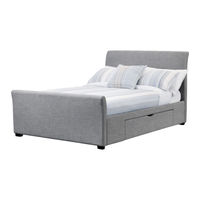 Julian Bowen Limited CAPRI FABRIC BED WITH DRAWERS Assembly Instructions Manual