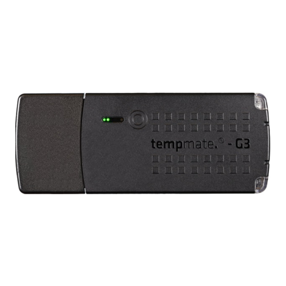 imec tempmate.-G3 Quick Start Manual