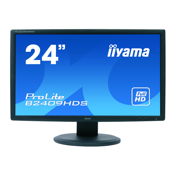 Iiyama ProLite B2409HDS-1 Manuals