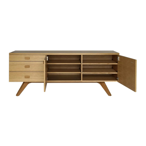 Case Matthew Hilton Cross Sideboard Quick Start Manual
