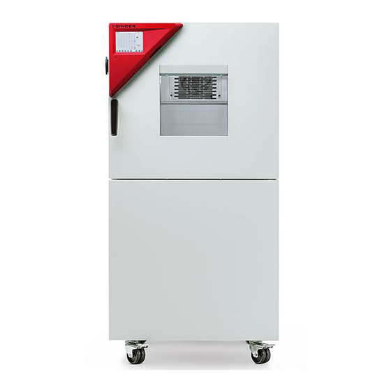 Binder MKF Operating Manual