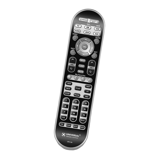 Universal Remote Control AVEX Manual