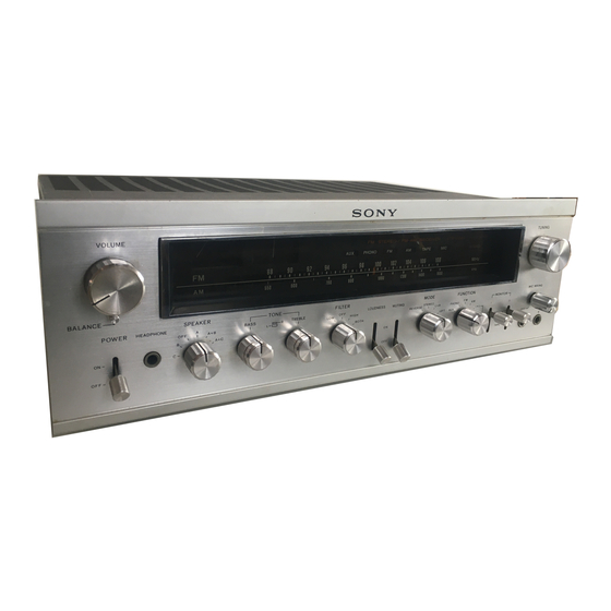 Sony STR-7065 - Hi-fi Receiver Manuals