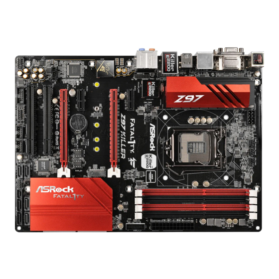 ASROCK Fatal1ty Z97 Killer Series Manual