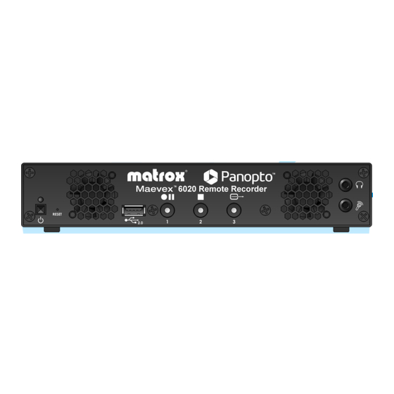 Matrox Maevex 6020 User Manual