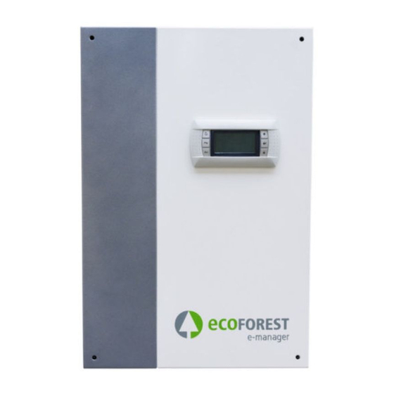 ECOFOREST ecoSMART e-manager Installer Manual