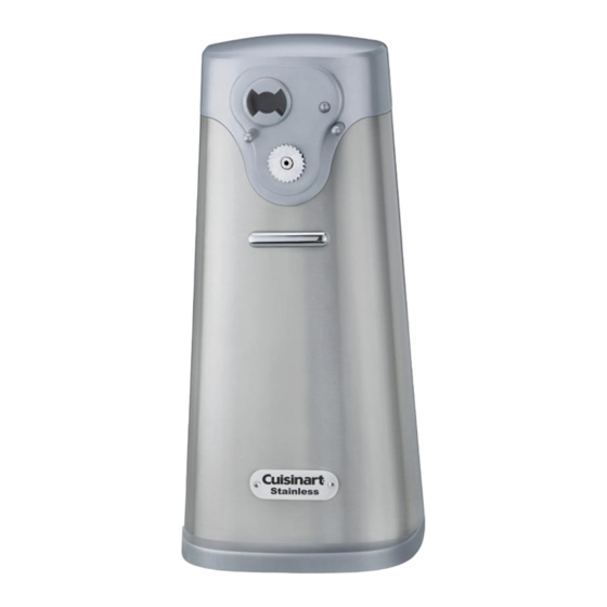 Cuisinart SCO-60 Quick Start Manual
