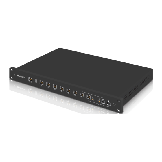 Ubiquiti EdgeRouter ERPro-8 Quick Start Manual