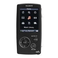 Sony NWZ-A816WHI - 4gb Digital Music Player Instructions Manual