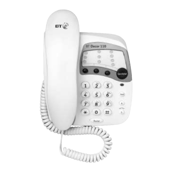 BT Decor 110 User Manual