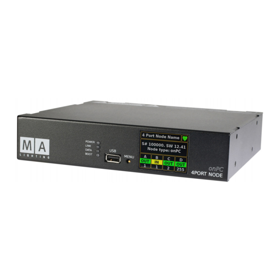 MA lighting 4Port Node User Manual