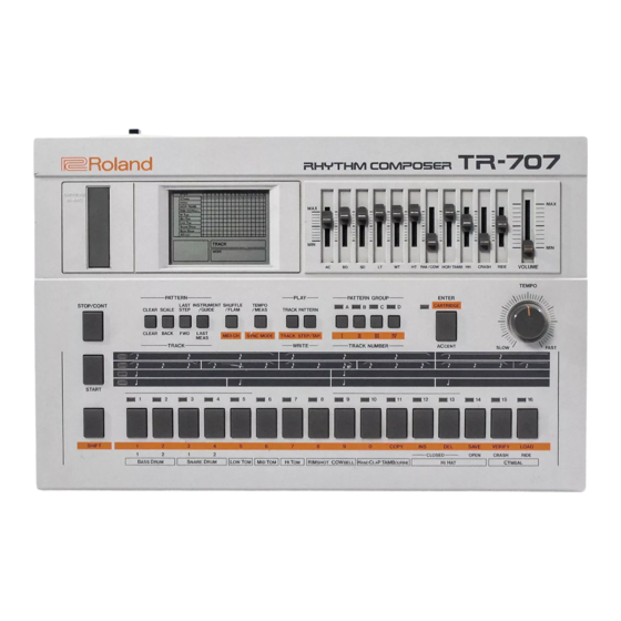 Roland TR-707 Service Notes