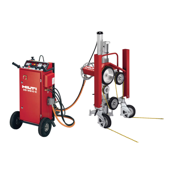 Hilti DS WS10 Operating Instructions Manual
