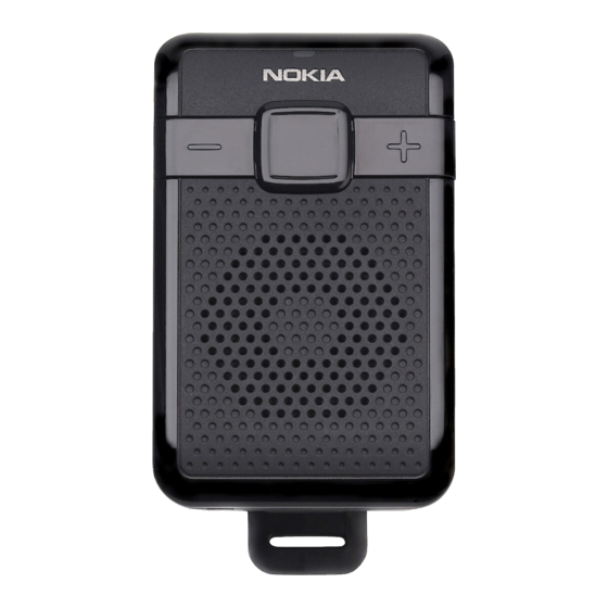 Nokia HF 200 - Speakerphone - Bluetooth hands-free Manuals