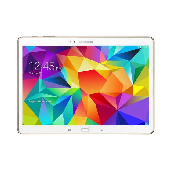 Samsung Galaxy Tab S SM-T807V User Manual