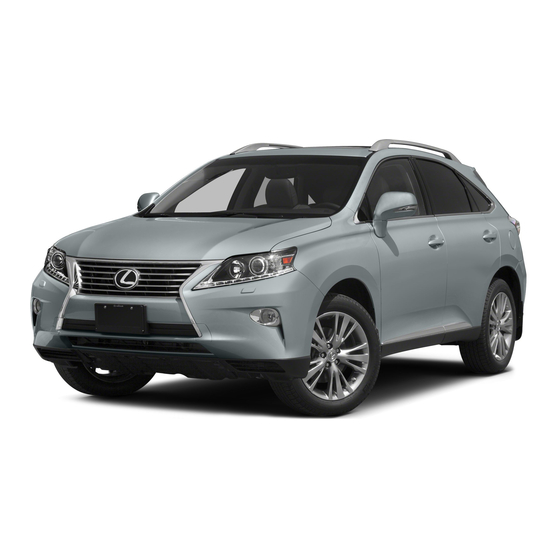 Lexus RX 350 2014 Quick Manual