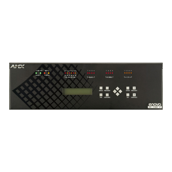 AMX Enova DVX-2110HD-SP Quick Start Manual
