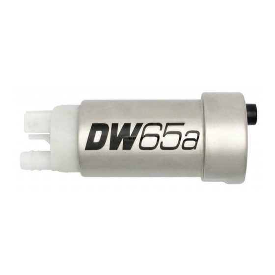 DeatschWerks DW65a Installation Manual