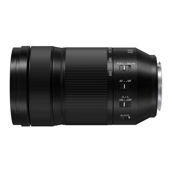 Panasonic Lumix S 70-300 mm F4.5-5.6 MACRO O.I.S. Manuals