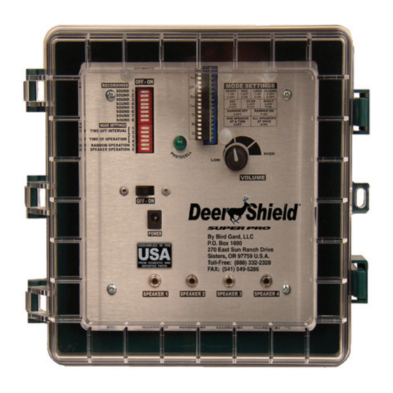 Deer Shield SUPER PRO Quick Start Manual