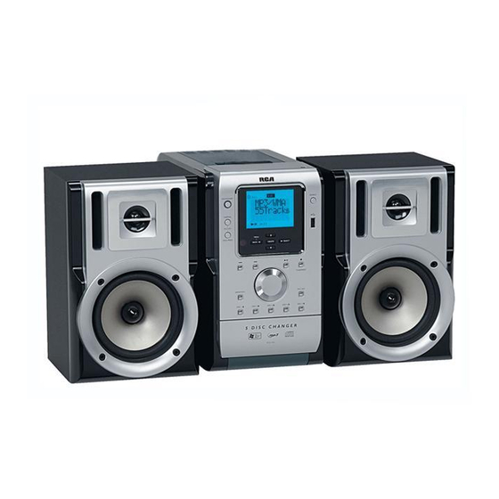 RCA RS2135I - Compact Audio System Quick Start Manual