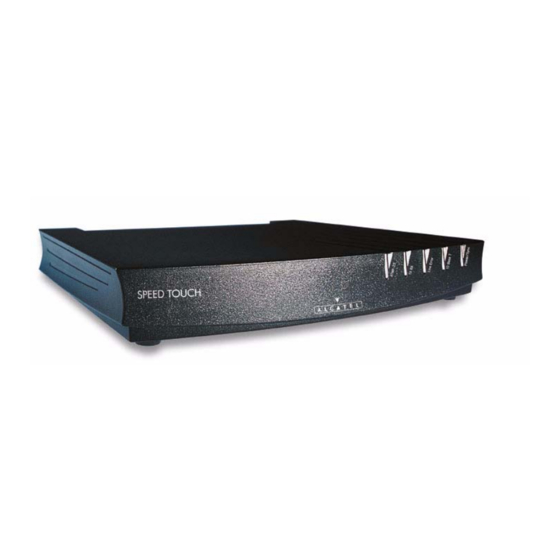 Alcatel SpeedTouch 610 Orientation Manual