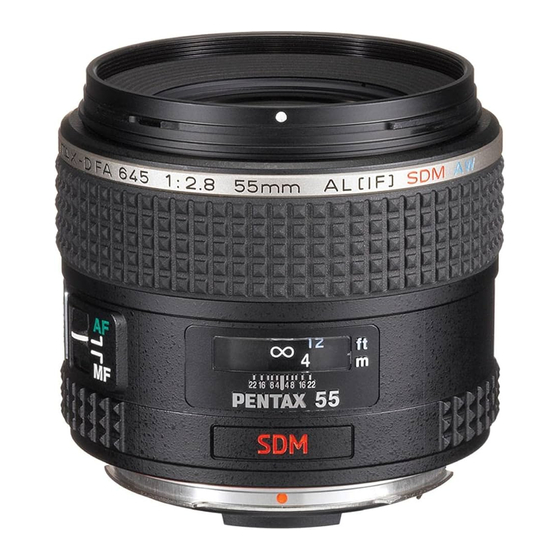 Pentax FA645 Operating Manual