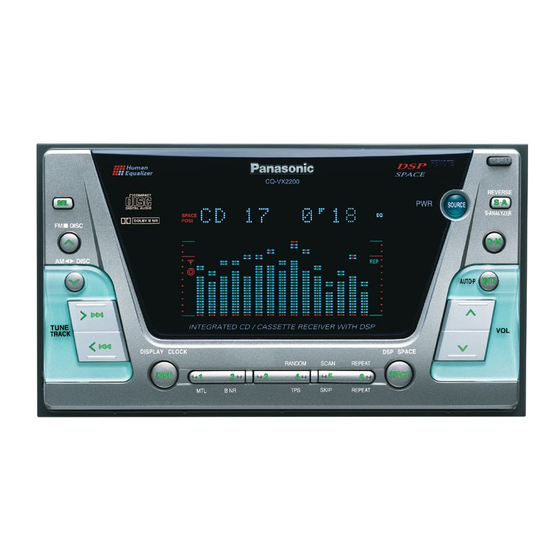 Panasonic CQ-VX2200W Operating Instructions Manual