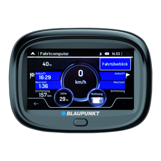 Blaupunkt MotoPilot 43 Quick Manual