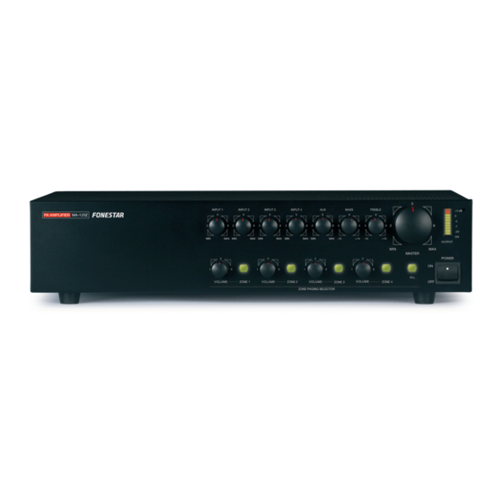 User Manuals: FONESTAR MA-125Z Mono Amplifier