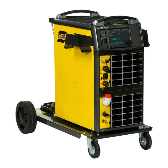 ESAB Origo Tig 4300iw AC/DC Instruction Manual