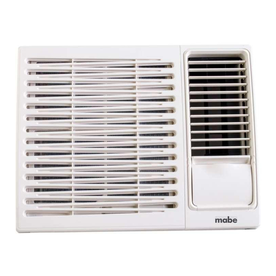 mabe MEV07VQ Window Air Conditioner Manuals