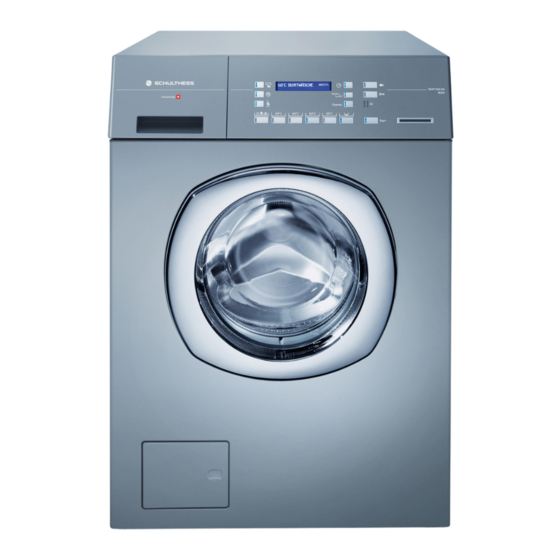 Schulthess SPIRIT ProLine WE8080 Manual