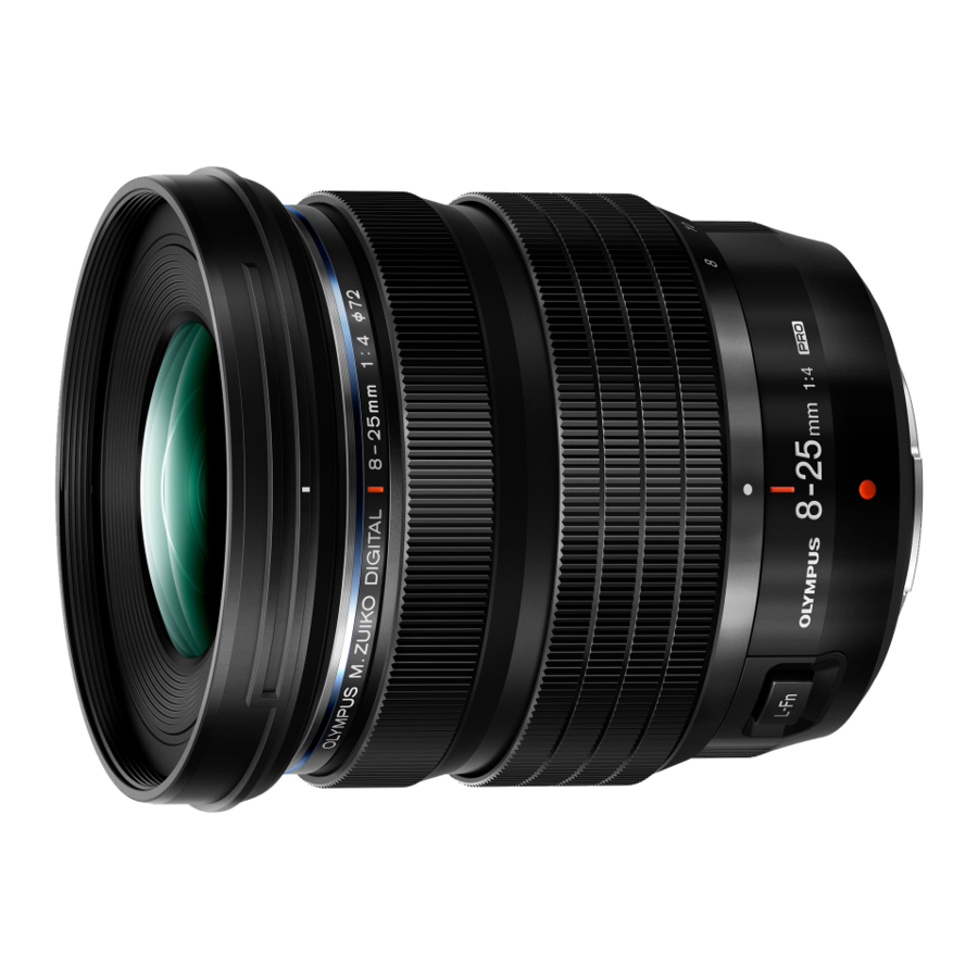 Olympus M.Zuiko Digital ED 8-25mm F4 PRO Instructions Manual