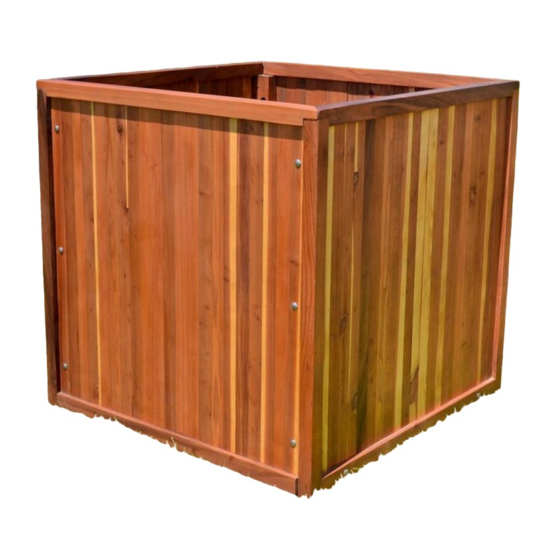Forever Redwood NAPA PLANTERS Assembly Instructions Manual