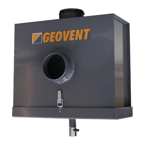 Geovent GEOFILTER Oil 100 Instruction Manual