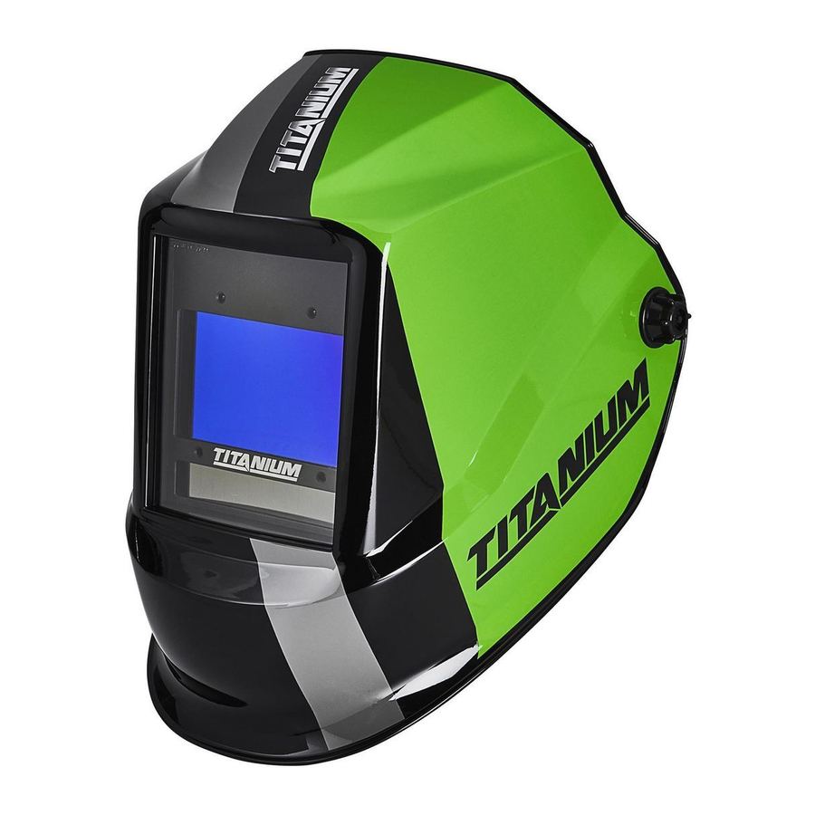 TITANIUM TI-TCWH9, 58059 - Auto-Darkening Welding Helmet Manual