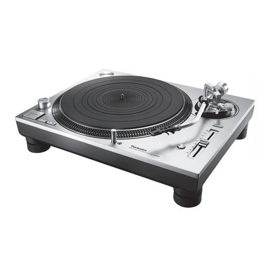 Technics SL-1200GR2 Operating Instructions Manual