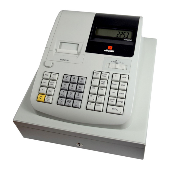 Olivetti ECR 7190 Service Manual